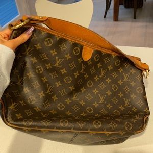 Louis Vuitton Tote - Authentic, Worn leather on the handle but can be cleaned
